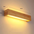 Luvano LED Wandleuchte Holz minimalistisch
