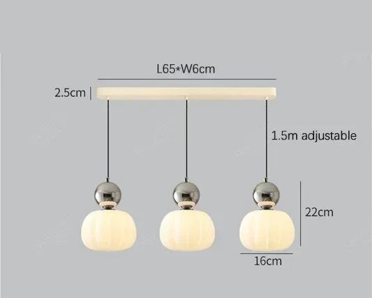 Luvano LED Pendelleuchte Kürbisform Nordic