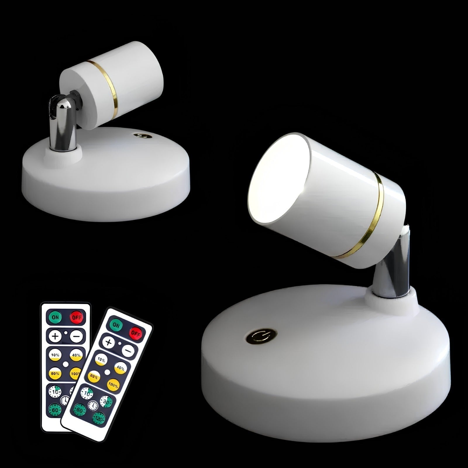 Luvano Wandleuchte Batterie Spot verstellbar LED
