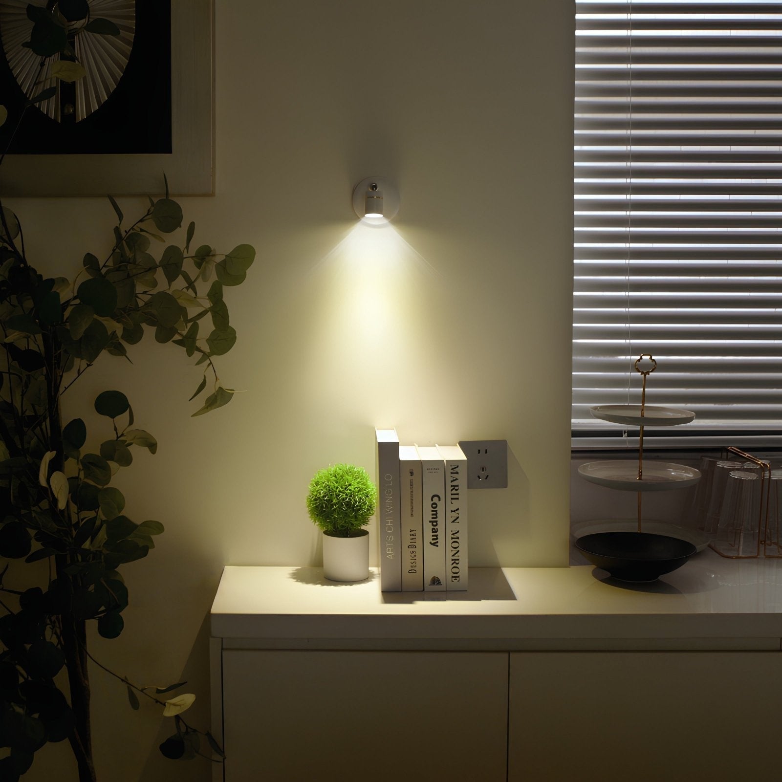 Luvano Wandleuchte Batterie Spot verstellbar LED
