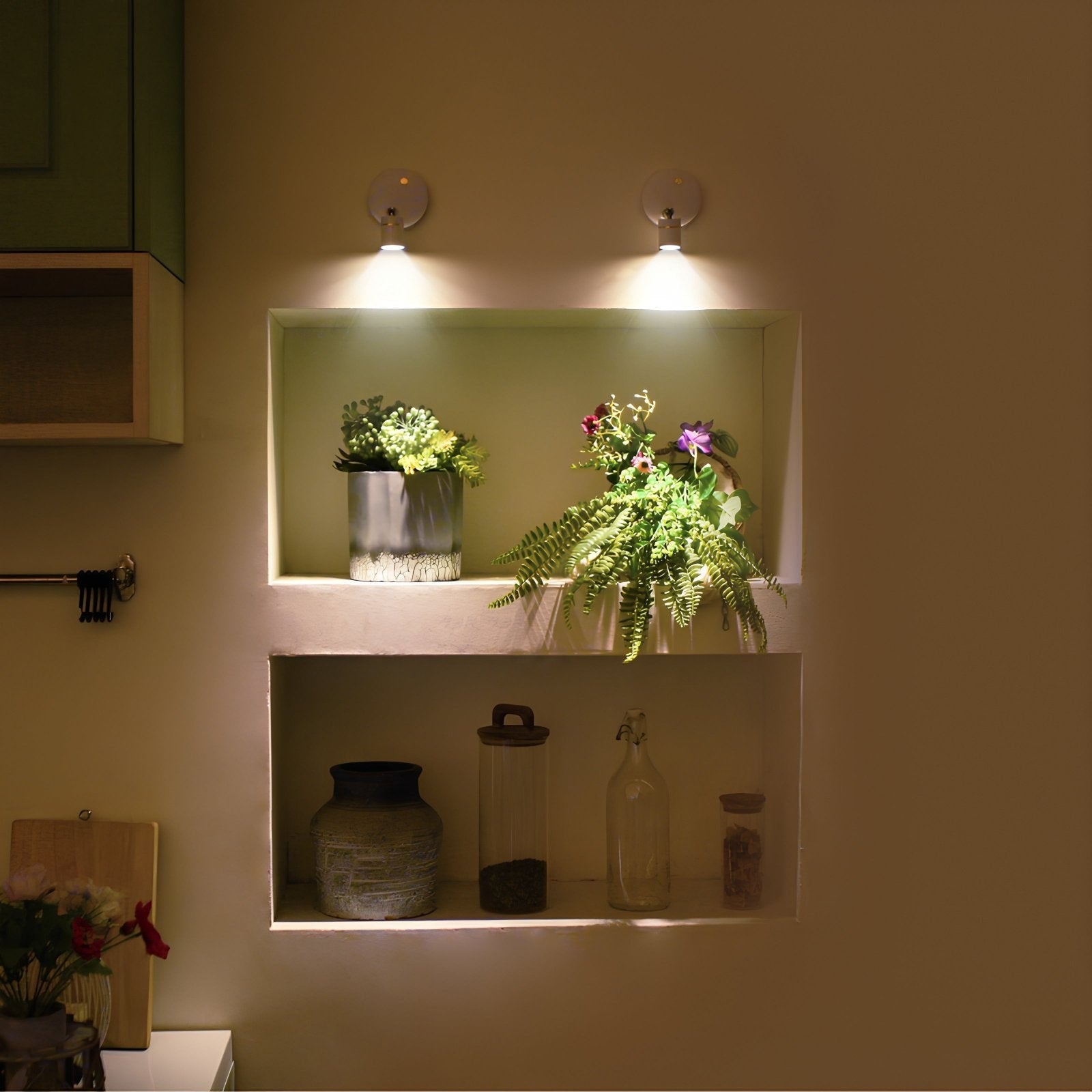 Luvano Wandleuchte Batterie Spot verstellbar LED