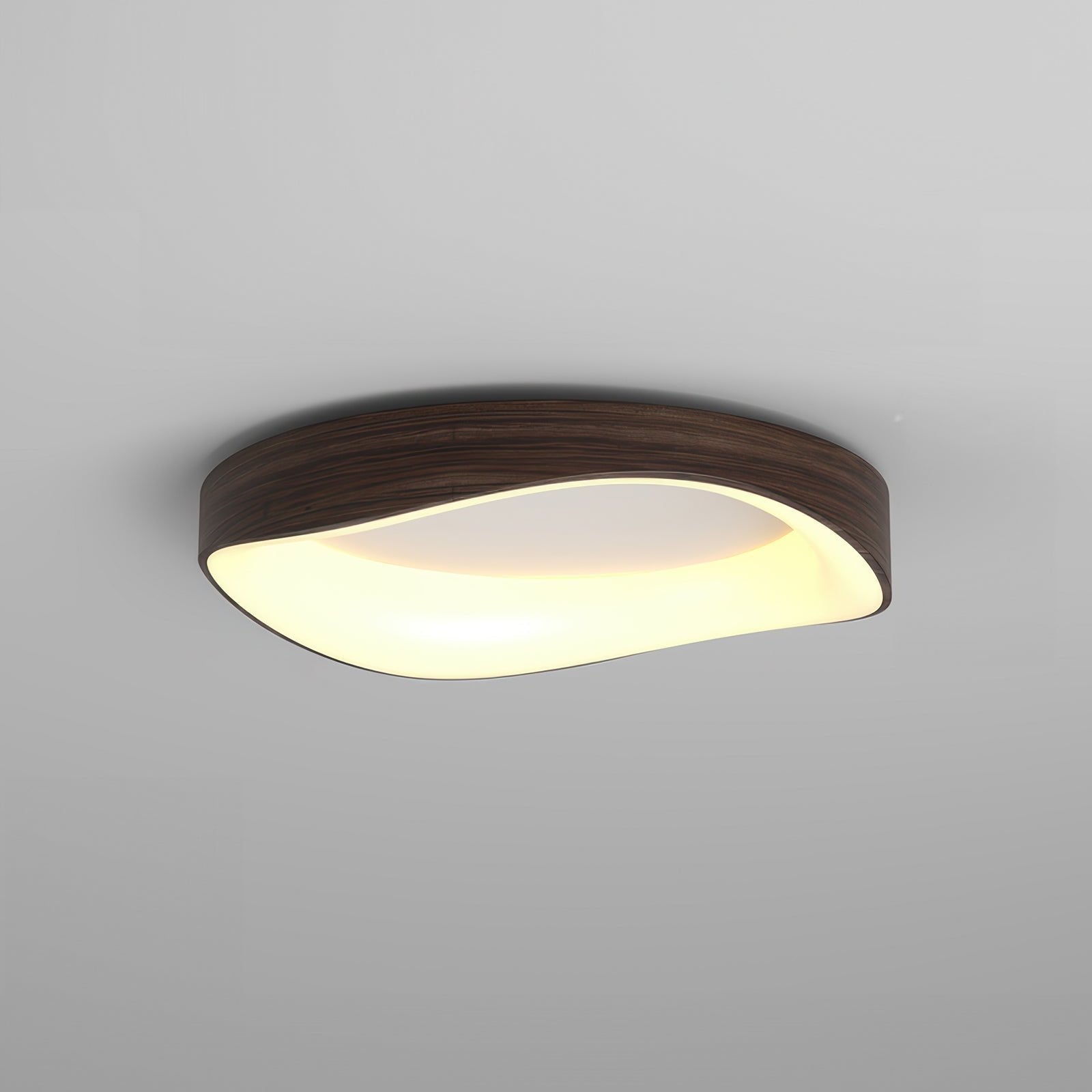 Luvano Deckenleuchte Holzoptik Nordic LED