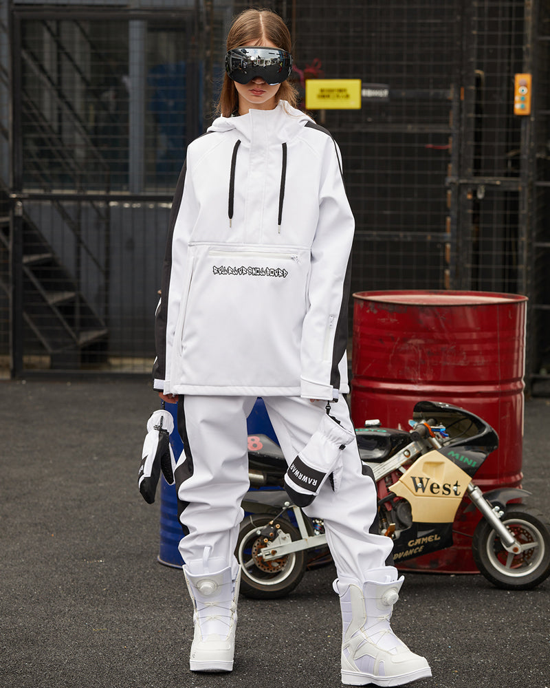 RAWRWAR Damen-Snowboardjacken- und Hosen-Set für junge Mode, Unisex